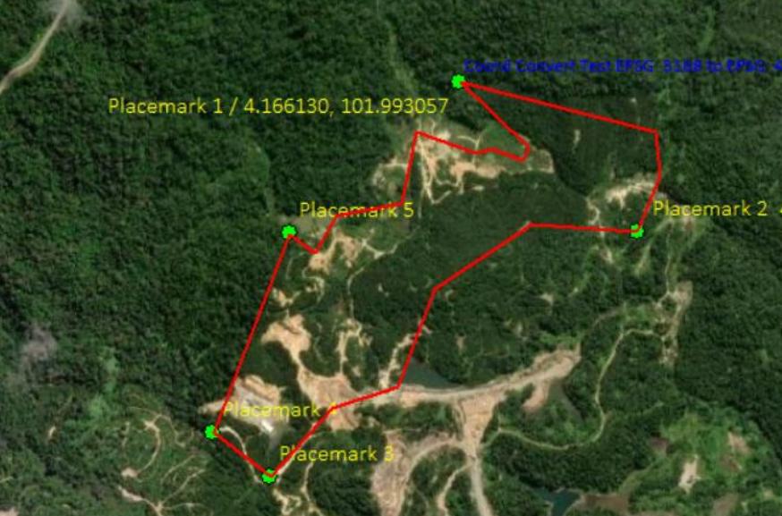 Geographic coordinates table